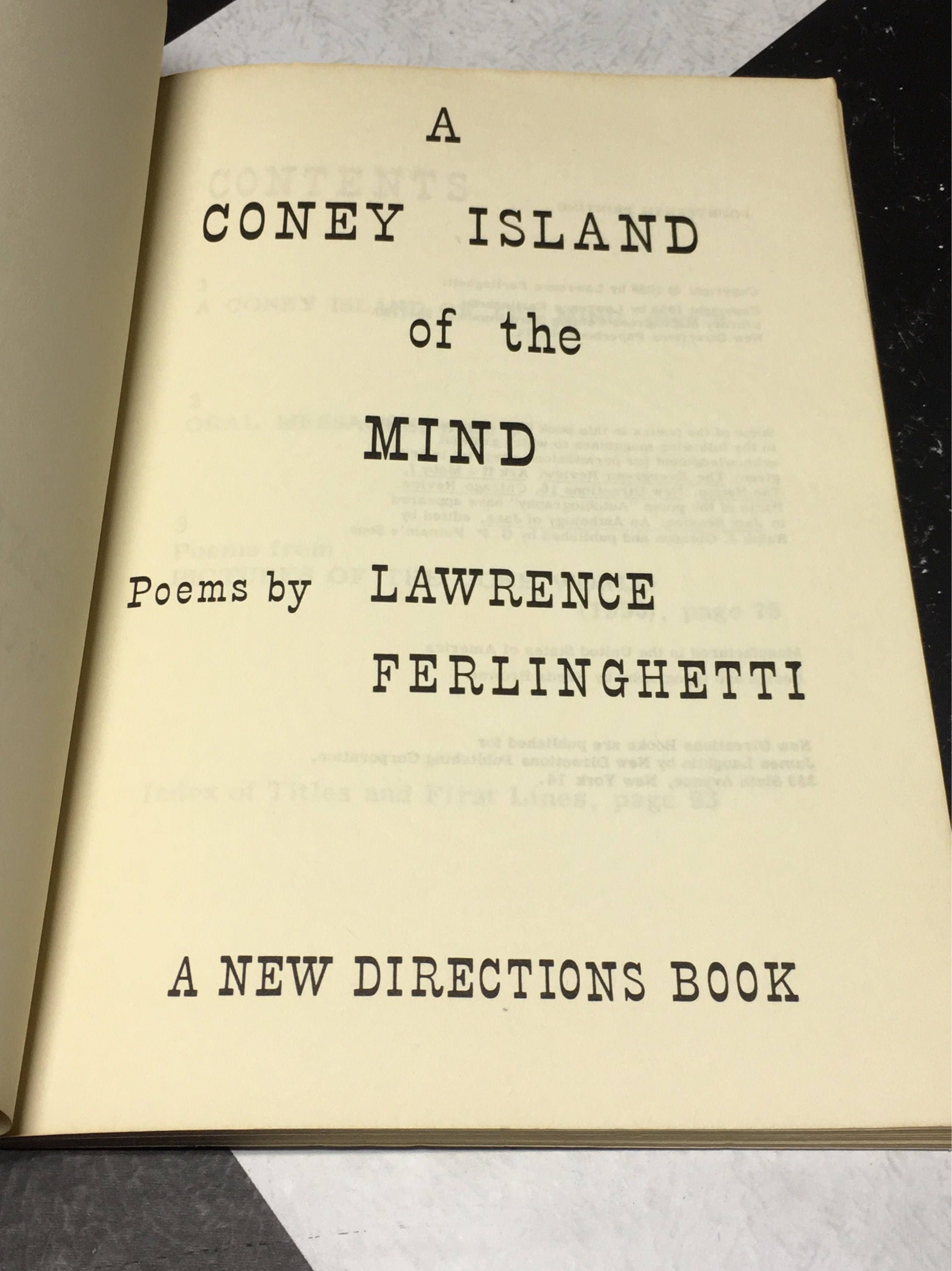 a coney island of the mind a coney island of the mind