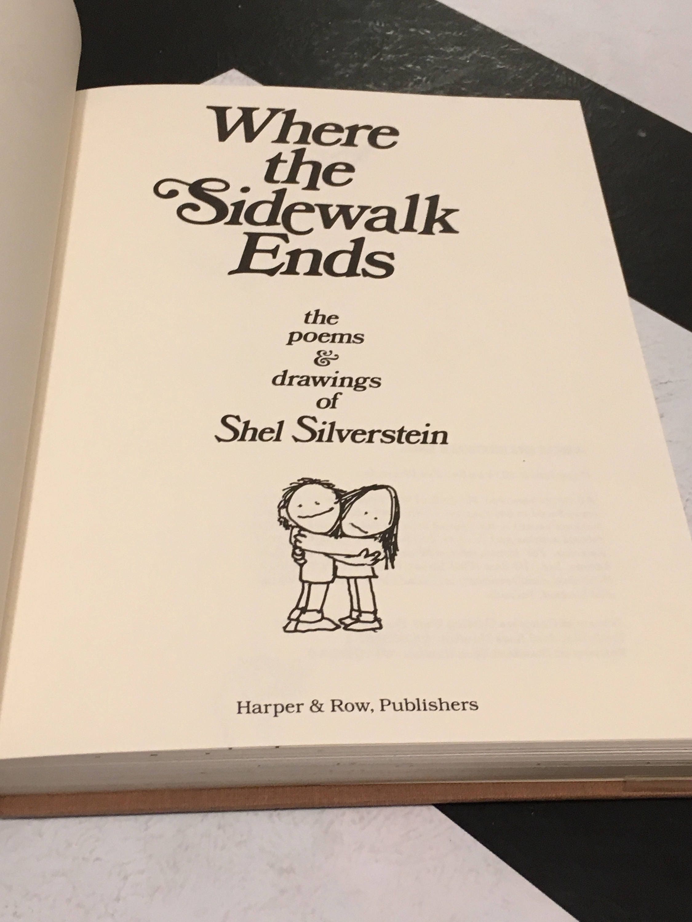 Where the Sidewalk Ends by Shel Silverstein rare vintage