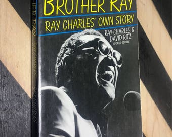 Brother Ray: Ray Charles' Own Story - Updated Edition by Ray Charles & David Ritz (1992) softcover book