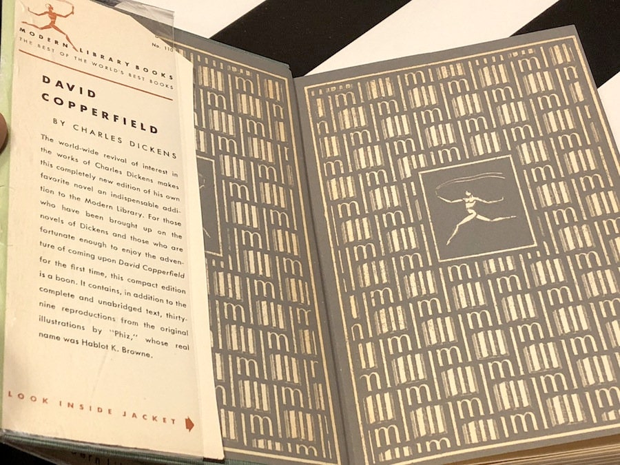 David Copperfield by Charles Dickens (1950) Modern Library hardcover book