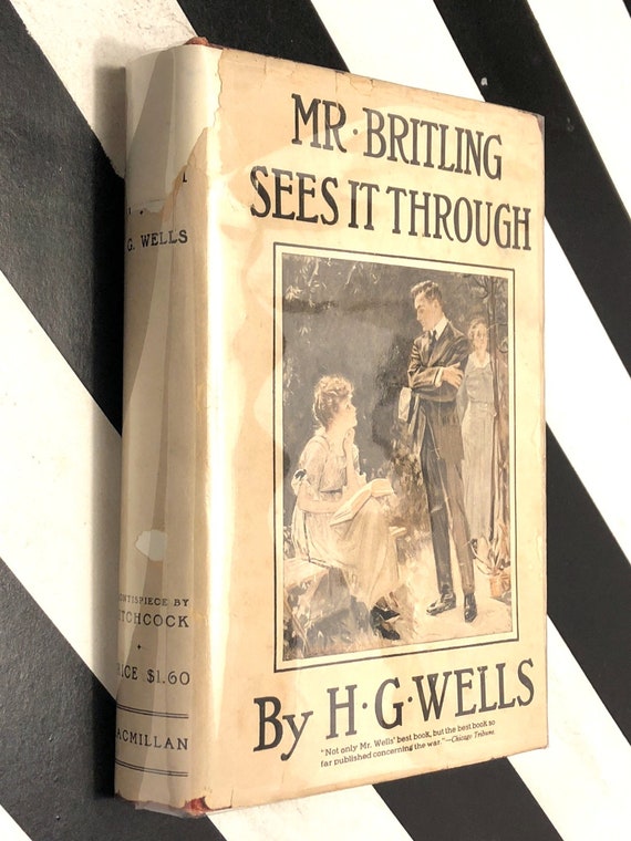 Mr. Britling Sees It Through by H. G. Wells (1916) hardcover book