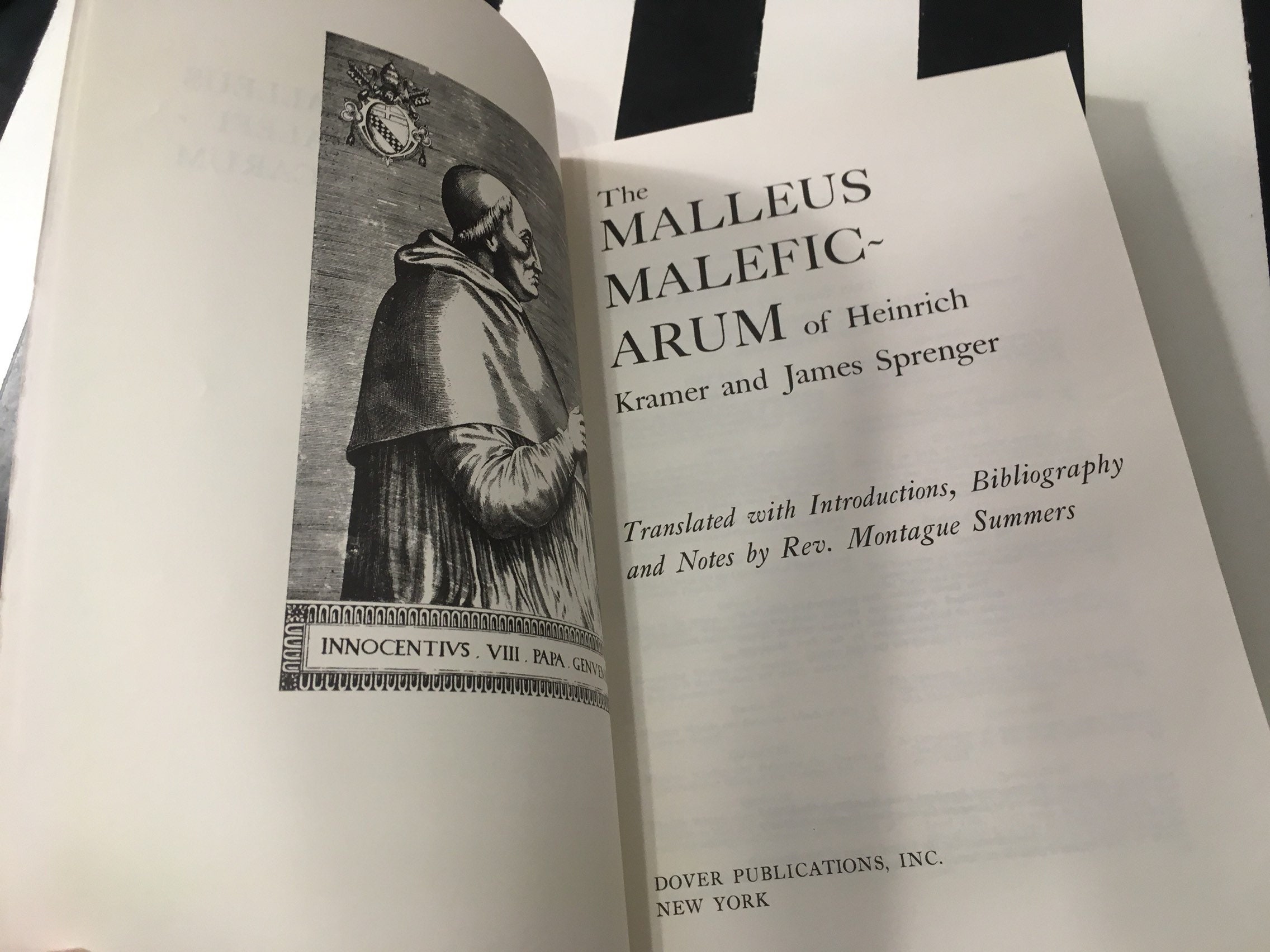 The Malleus Maleficarum of Heinrich Kramer and James Sprenger (1971) softcover book The Malleus Maleficarum of Heinrich Kramer and James Sprenger (1971) softcover book