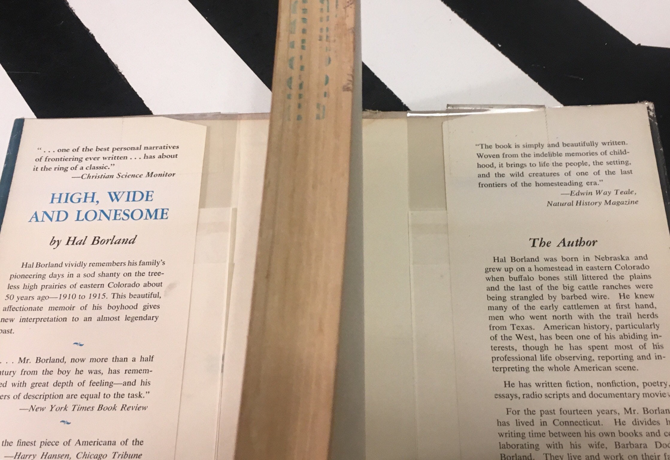 High, Wide and Lonesome by Hal Borland (1956) hardcover book