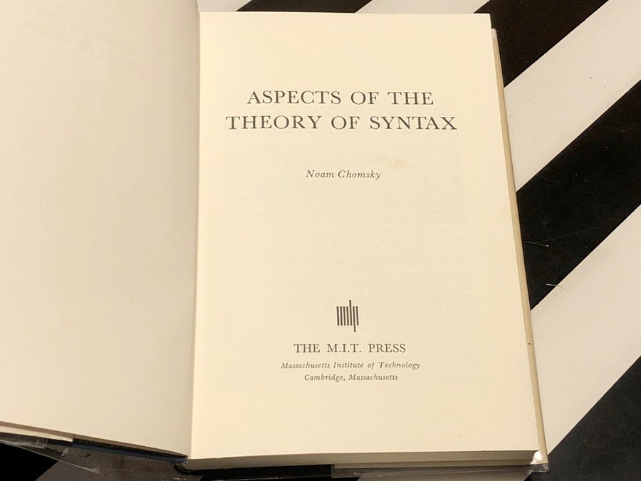 Aspects of the theory of syntax by naom chomsky 1965 hardcover book