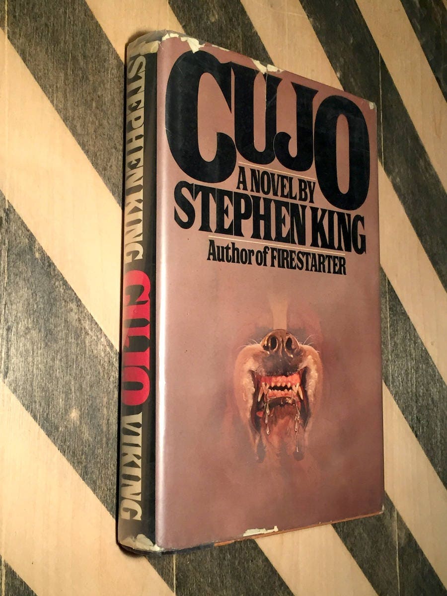 Cujo by Stephen King (1981) hardcover book