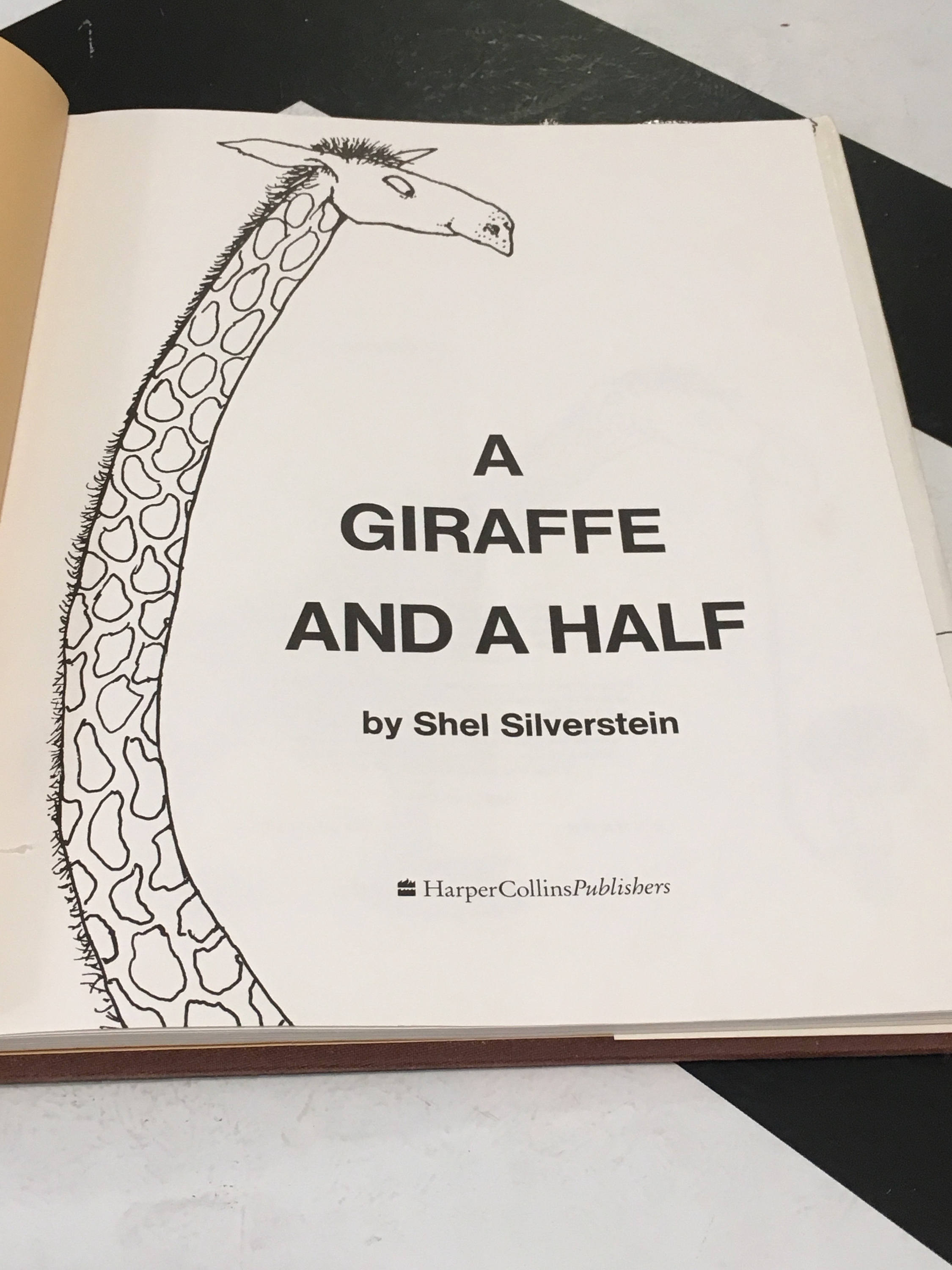 A Giraffe and a Half by Shel Silverstein (1993) hardcover book