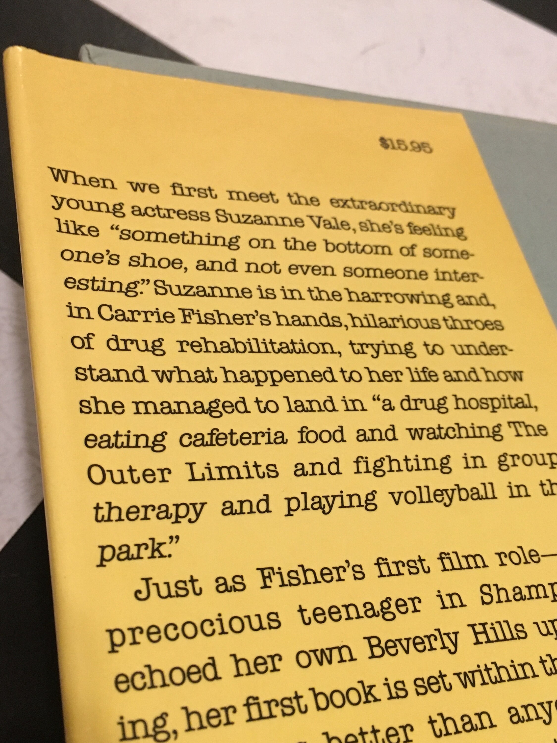 Postcards from the Edge by Carrie Fischer classic vintage memoir