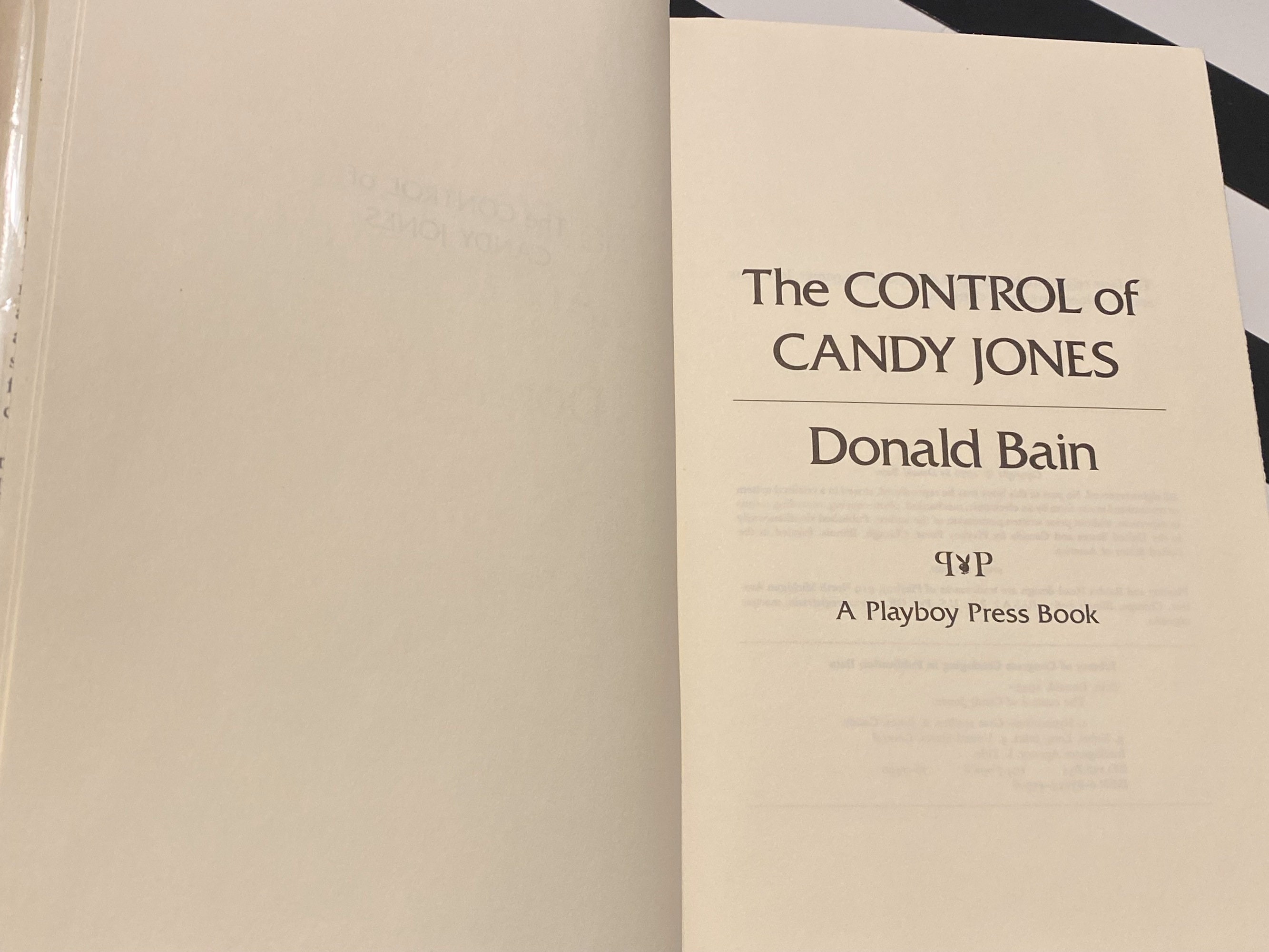 The Control of Candy Jones by Donald Bain (1976) first edition book