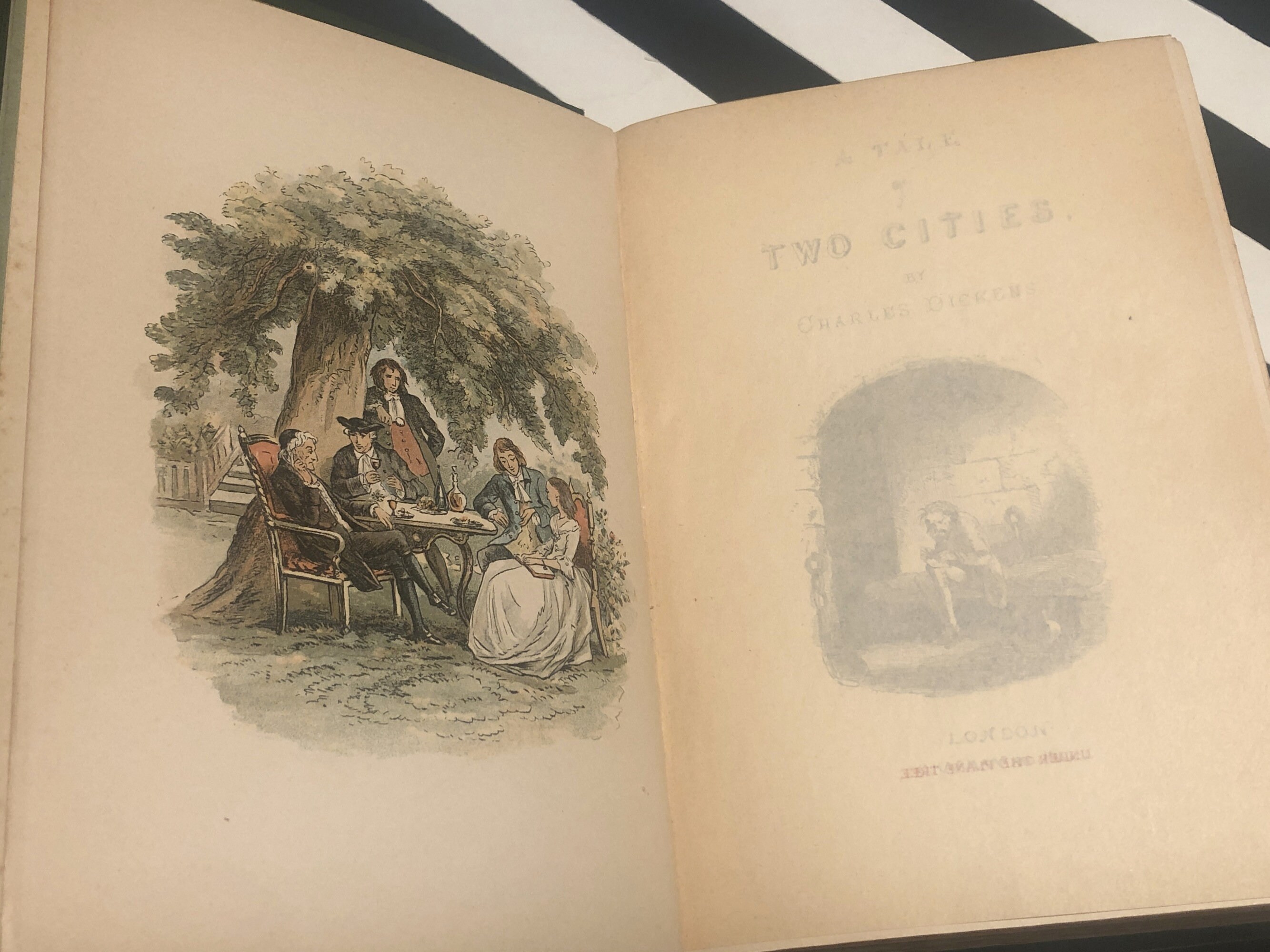 A Tale of Two Cities by Charles Dickens, Volume II (1910) hardcover book