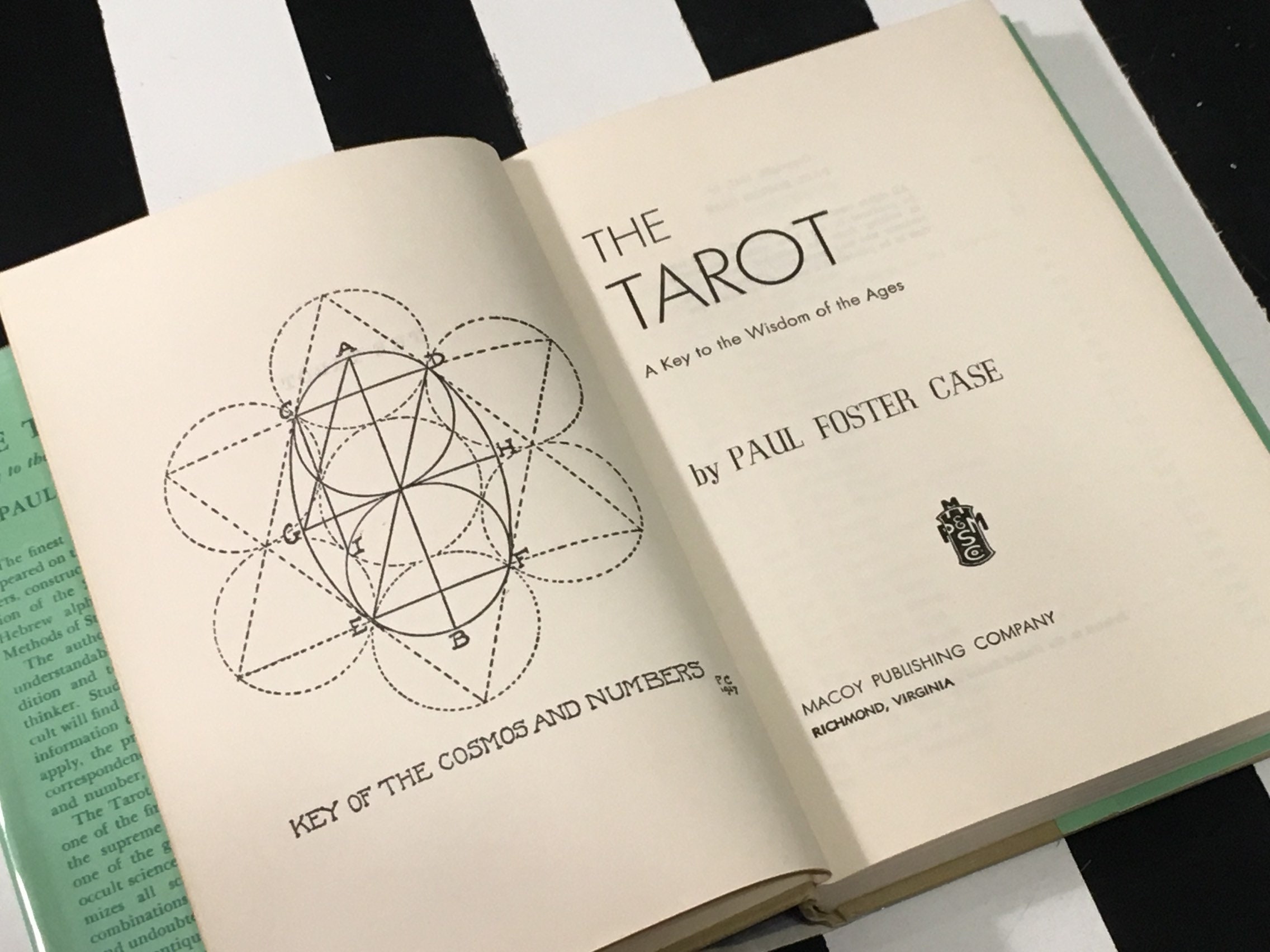 The Tarot A Key to the Wisdom of the Ages by Paul Foster Case (1947