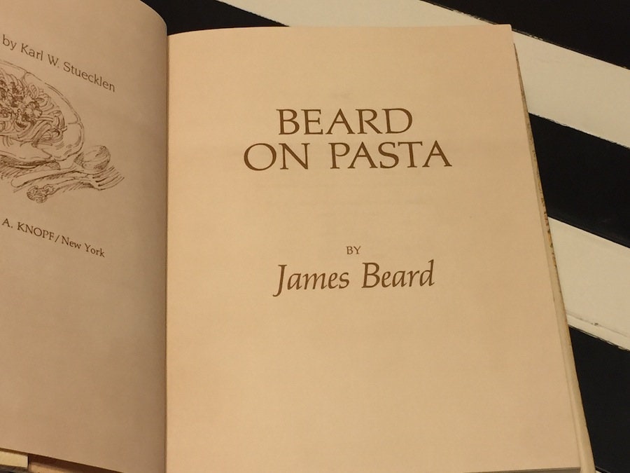 Beard on Pasta by James Beard (1983) first edition book