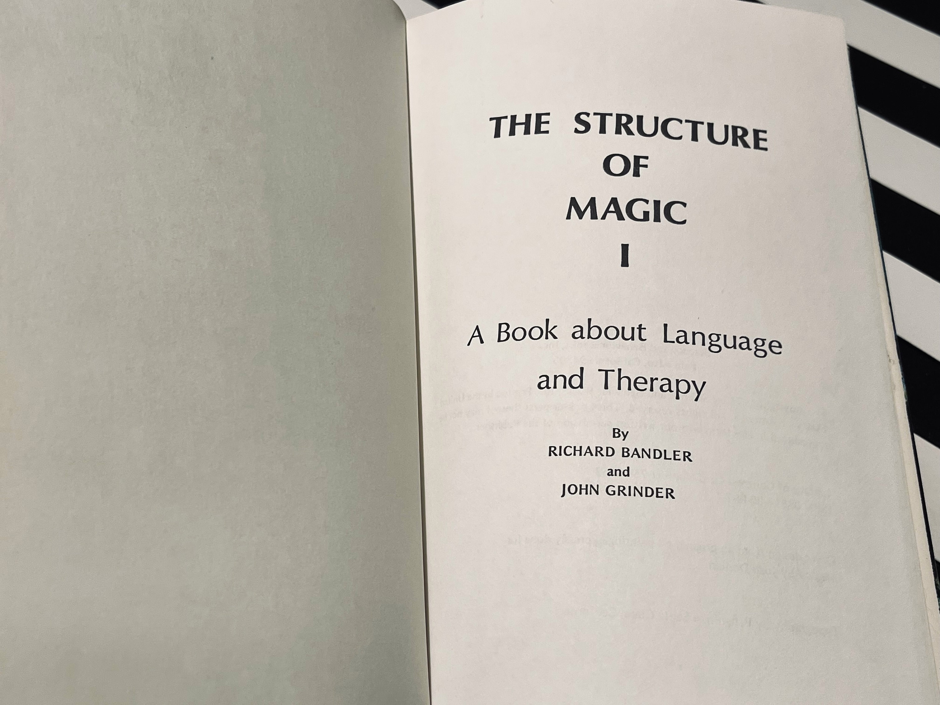 The structure of magic by richard bandler and john grinder 1975 first