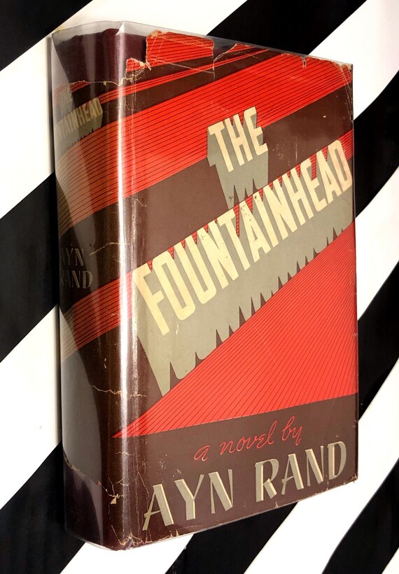 The Fountainhead by Ayn Rand (1943) hardcover book