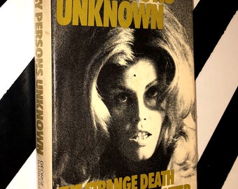 By Persons Unknown: The Strange Death of Christine (1977) hardcover book