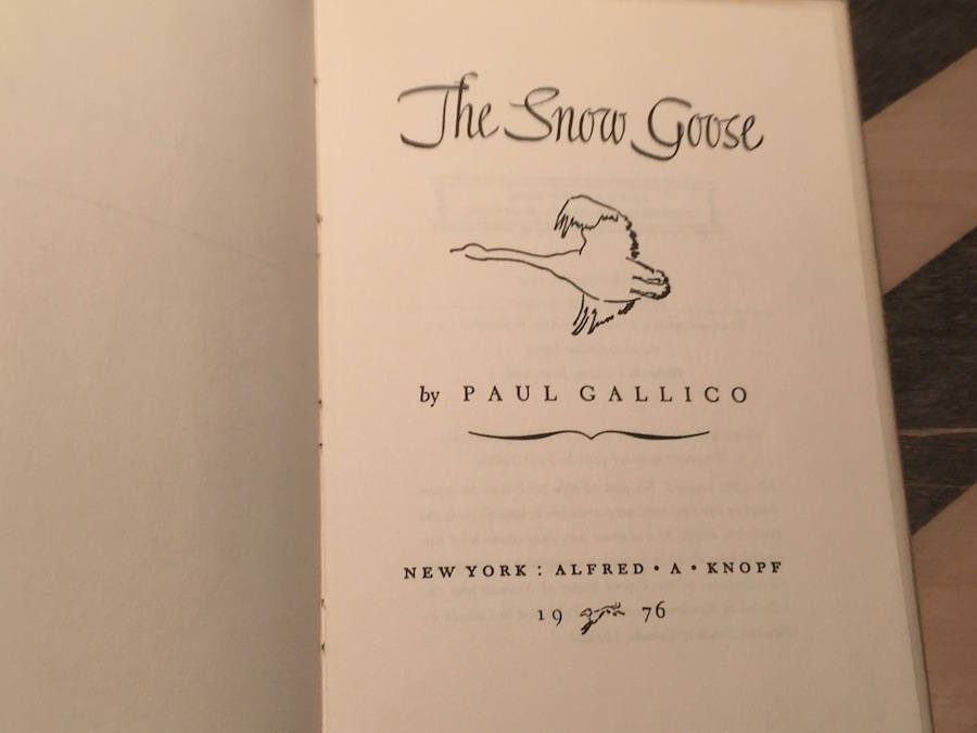 The Snow Goose by Paul Gallico (1941) hardcover book The Snow Goose by Paul Gallico (1941) hardcover book