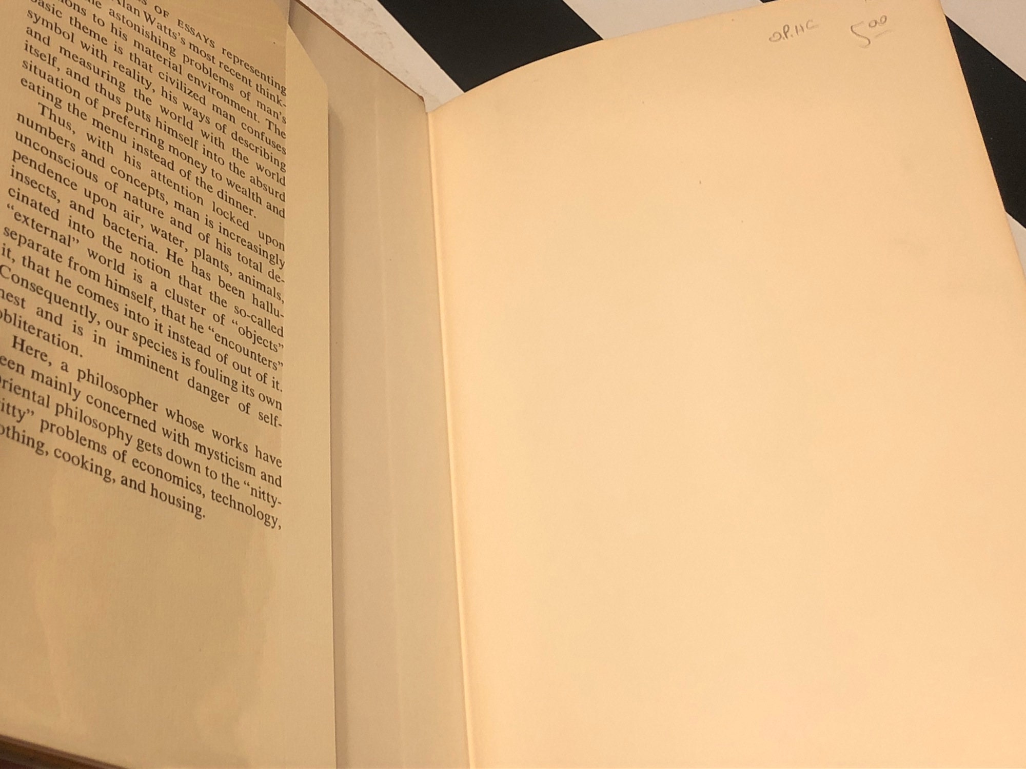 Does it Matter? by Alan Watts (1970) first edition book