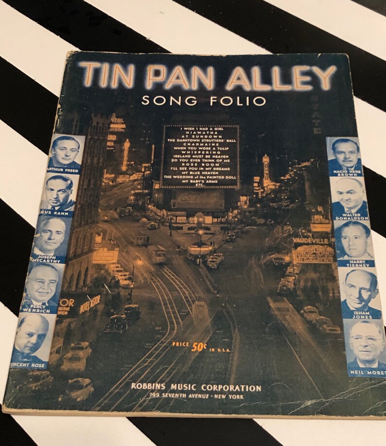 Tin Pan Alley Song Folio 1940s Era Softcover Song Booklet Etsy