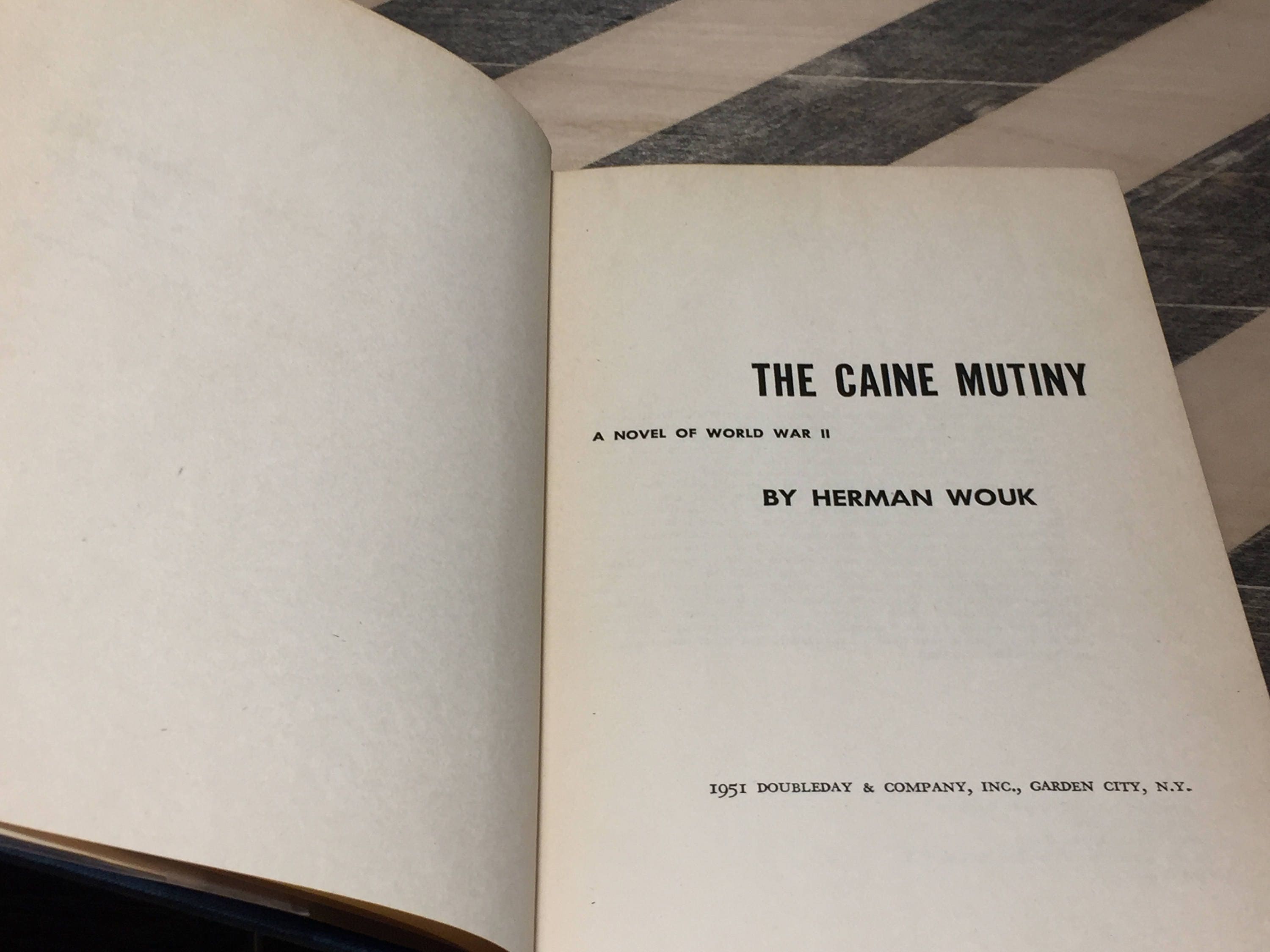 The Caine Mutiny By Herman Wouk 1951 First Edition Book