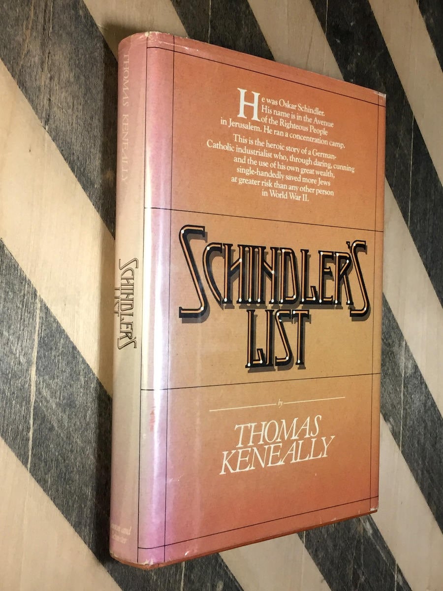 Schindler's List by Thomas Keneally (1982) hardcover book