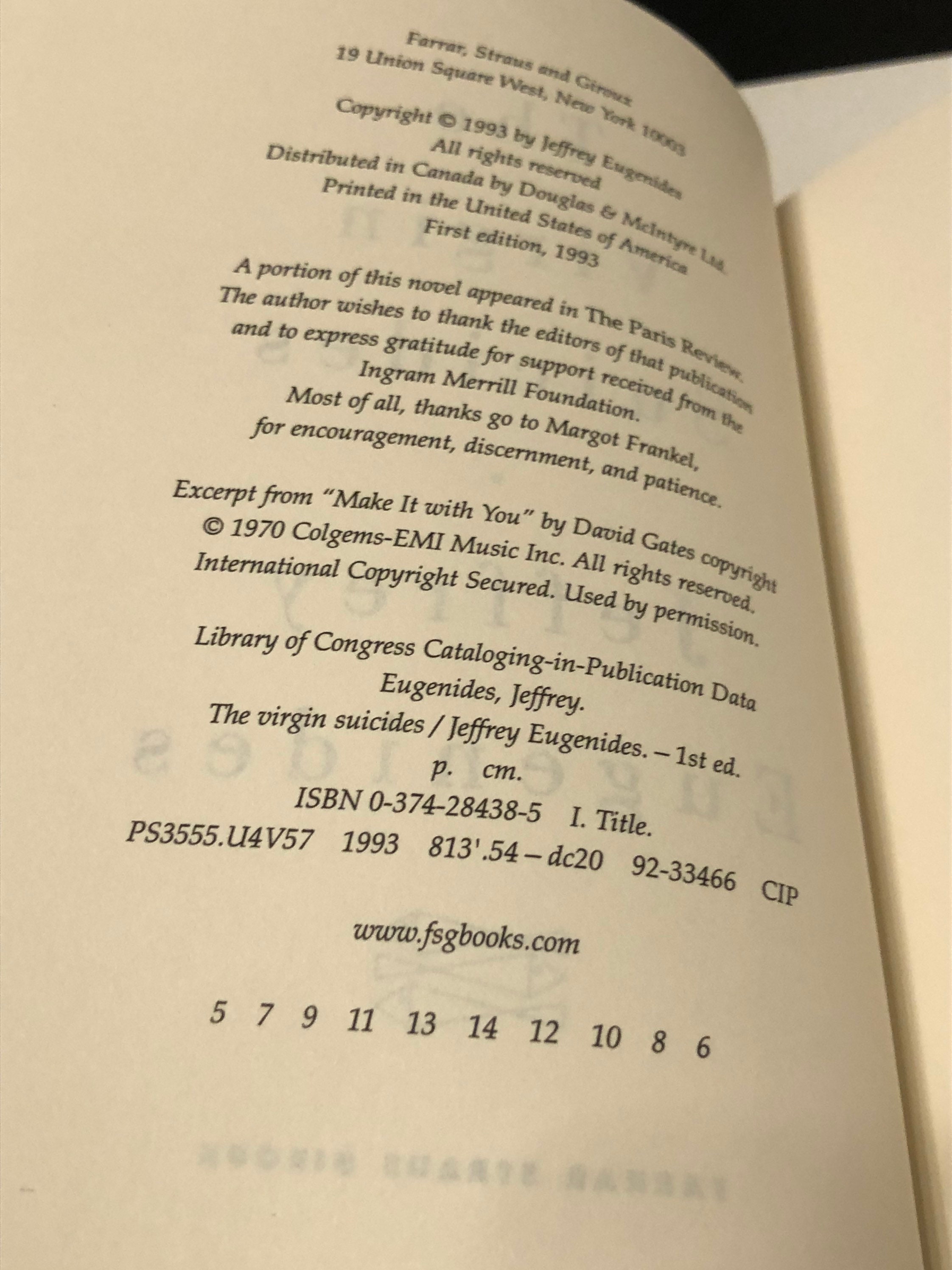 the virgin suicides jeffrey eugenides book review the virgin suicides jeffrey eugenides book review