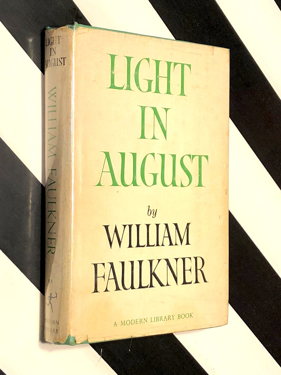 Light in August by William Faulkner (1959) Modern Library hardcover book