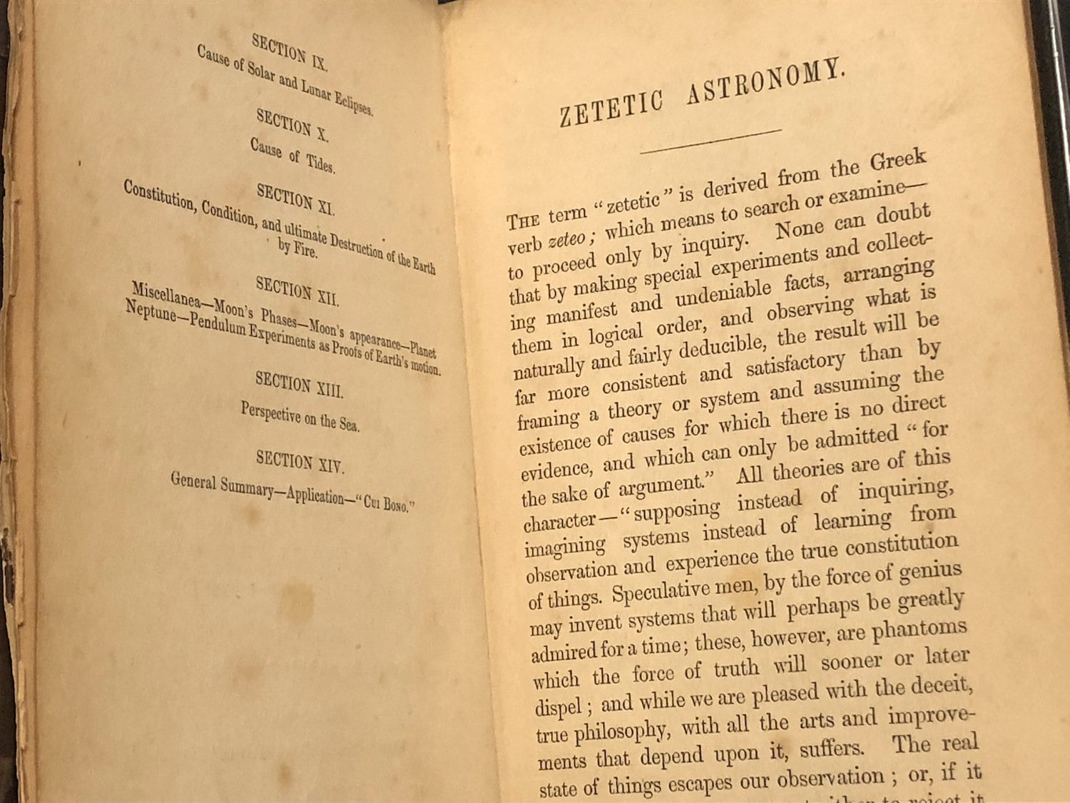 zetetic astronomy first published