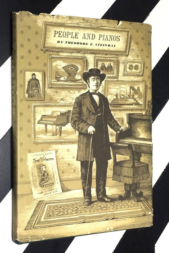 People and Pianos by Theodore E. Steinway (1953) hardcover book