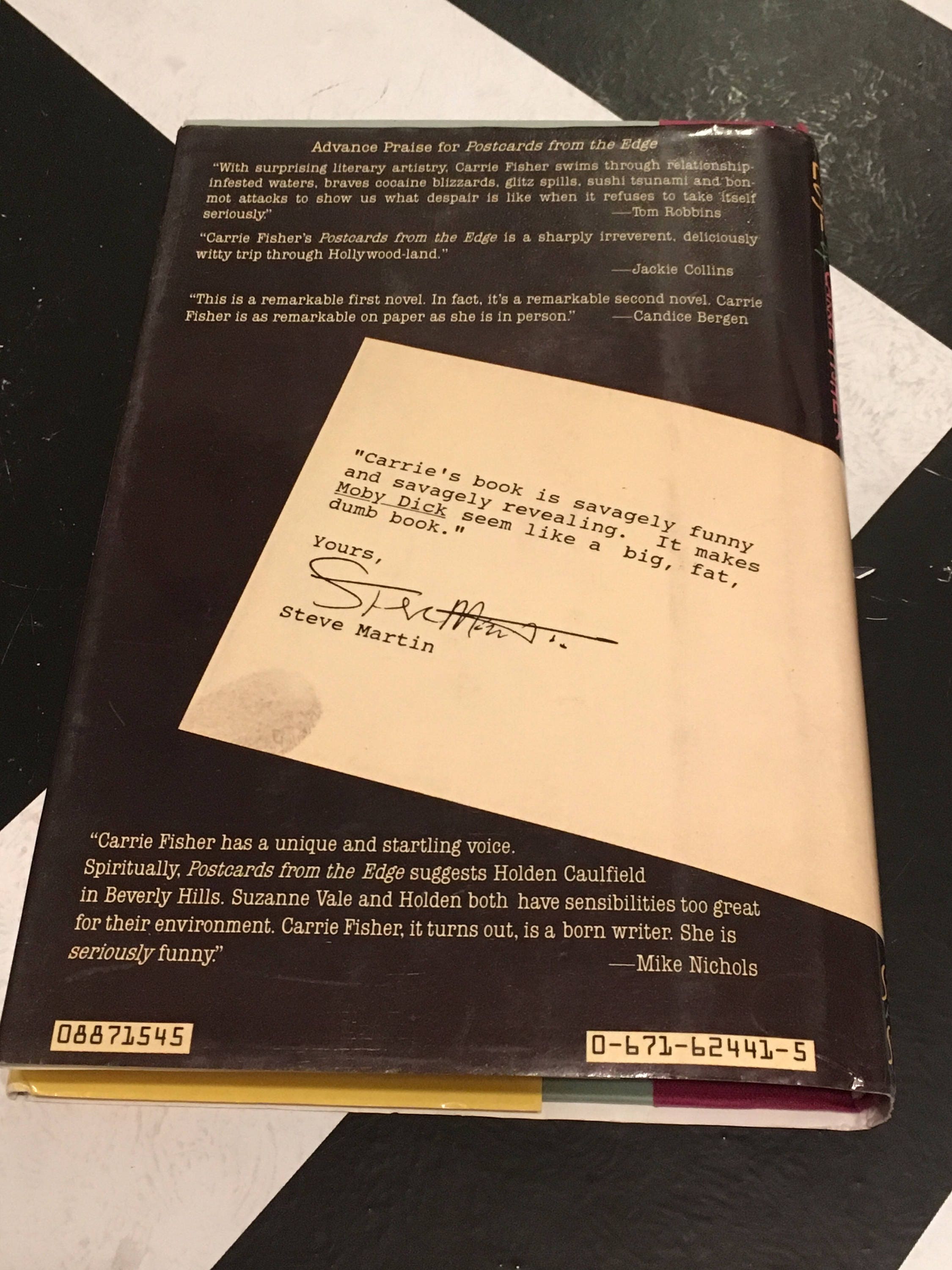Postcards from the Edge by Carrie Fischer classic vintage memoir