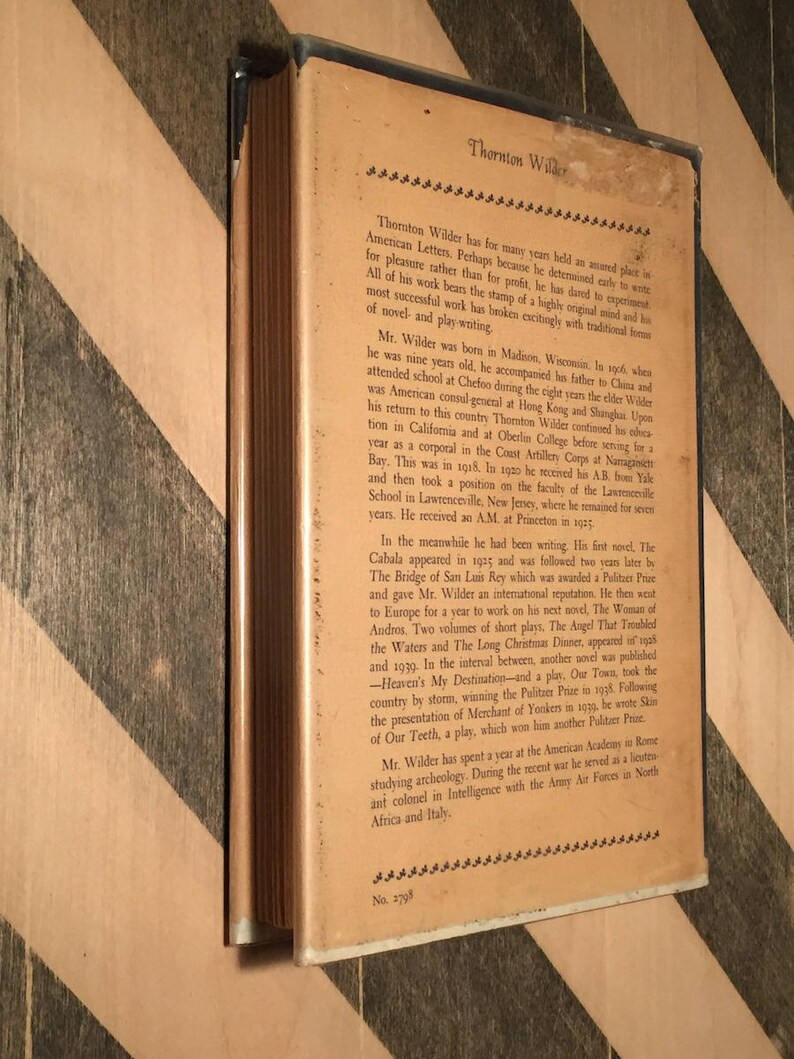 Die Iden des März von Thornton Wilder 1948 erste Ausgabe Etsy.de