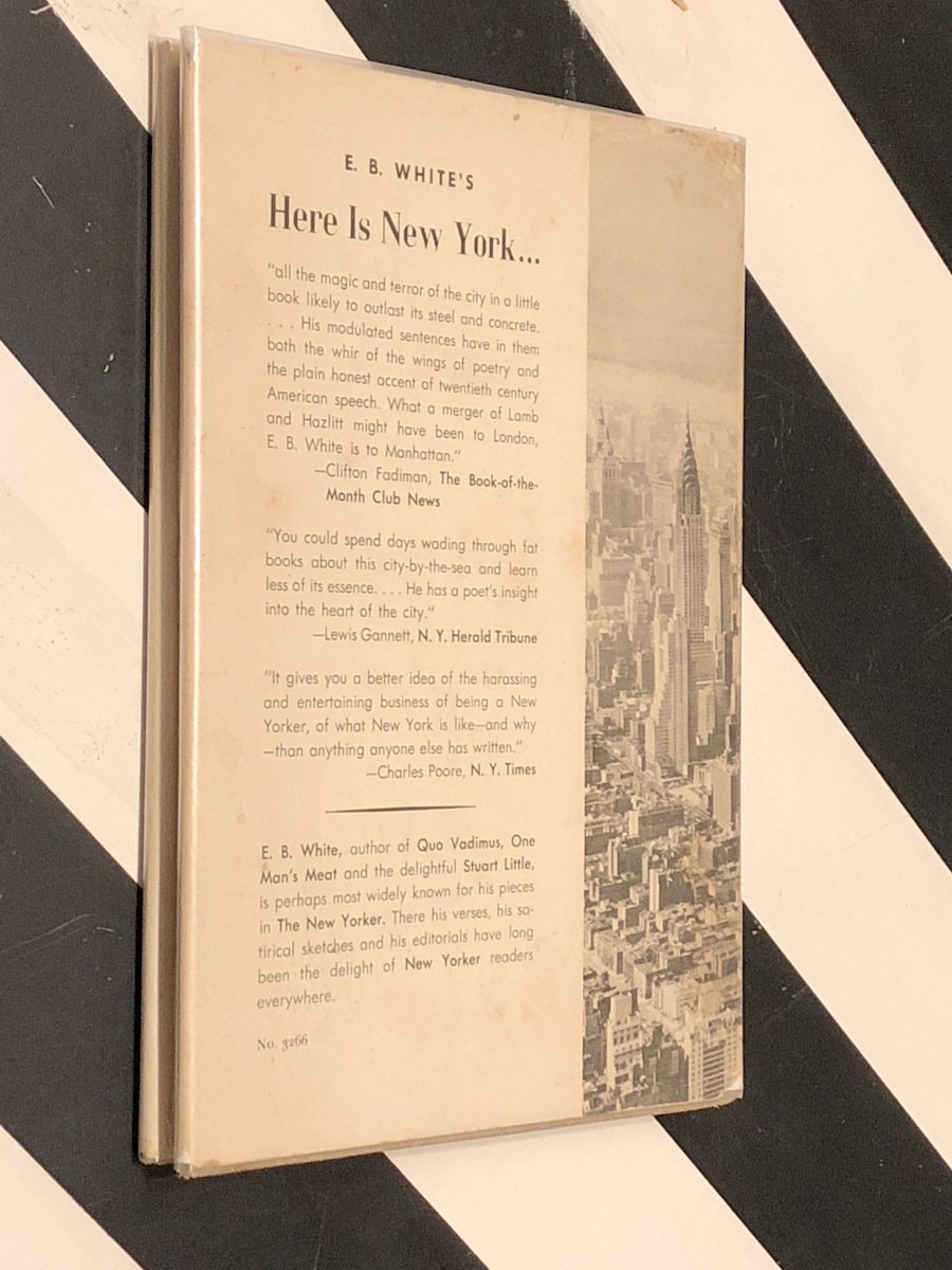 Here is New York by E. B. White (1949) hardcover book