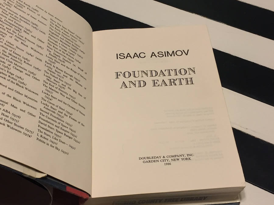 Foundation and Earth by Isaac Asimov (1986) first edition book
