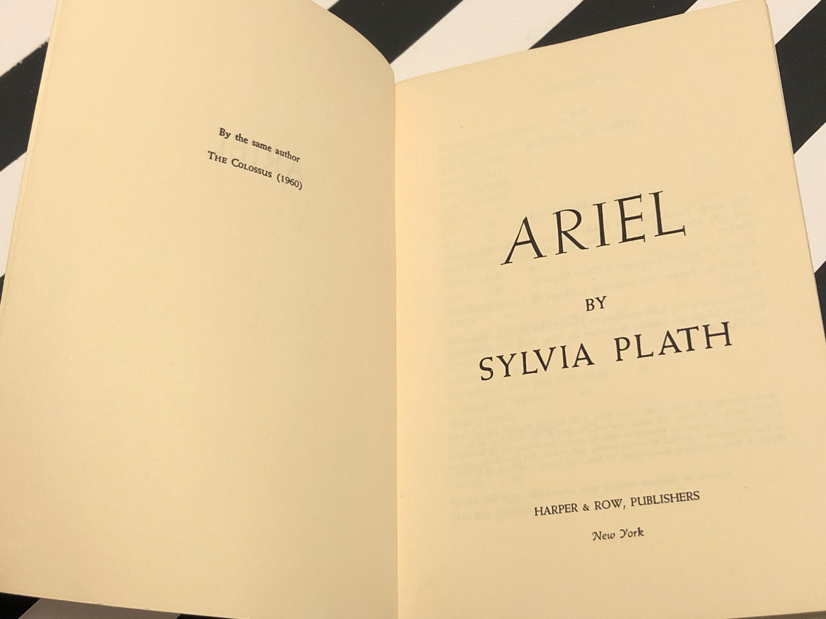 Ariel Poems by Sylvia Plath (1966) softcover book