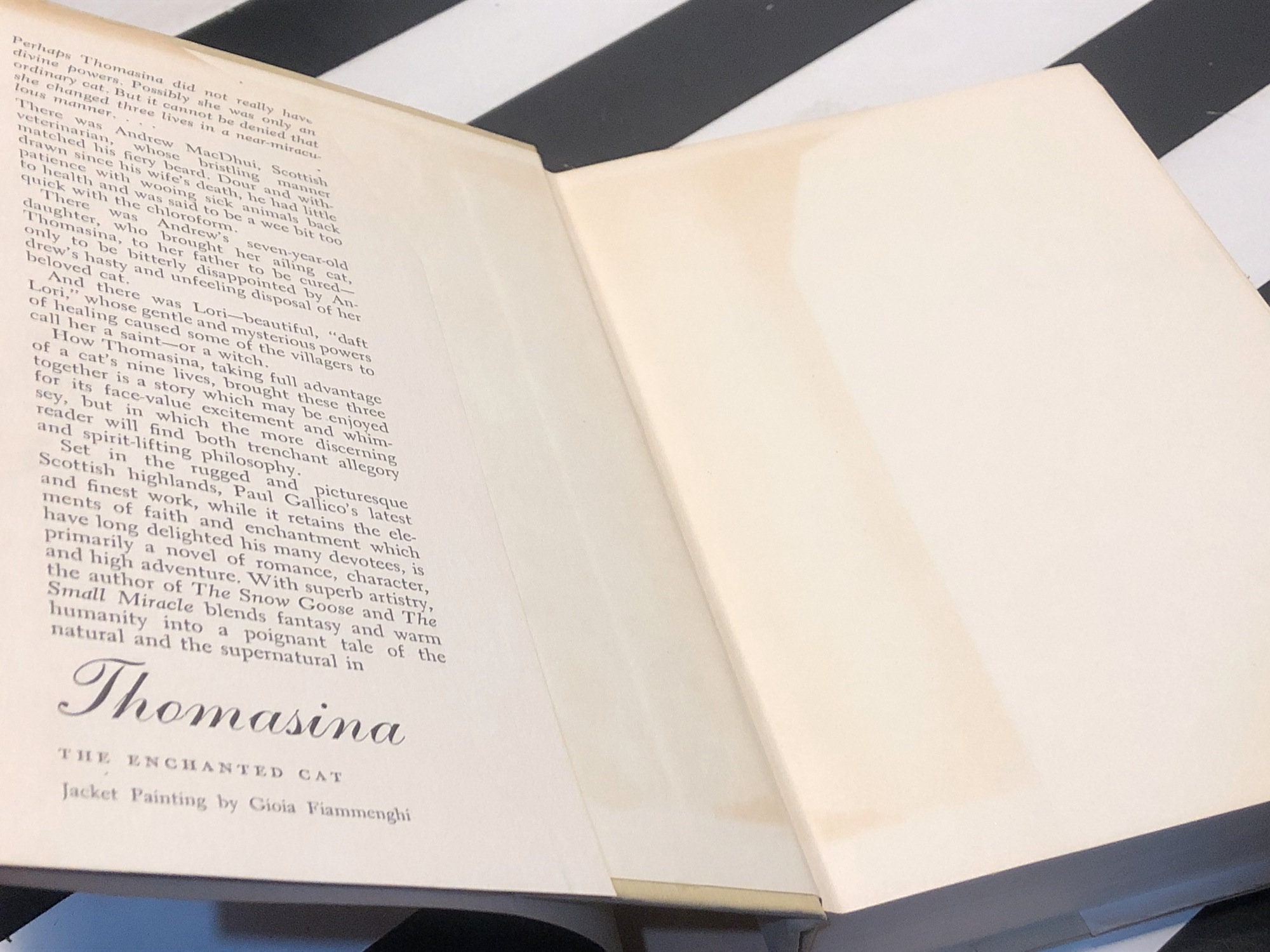 Thomasina by Paul Gallico (1957) hardcover book