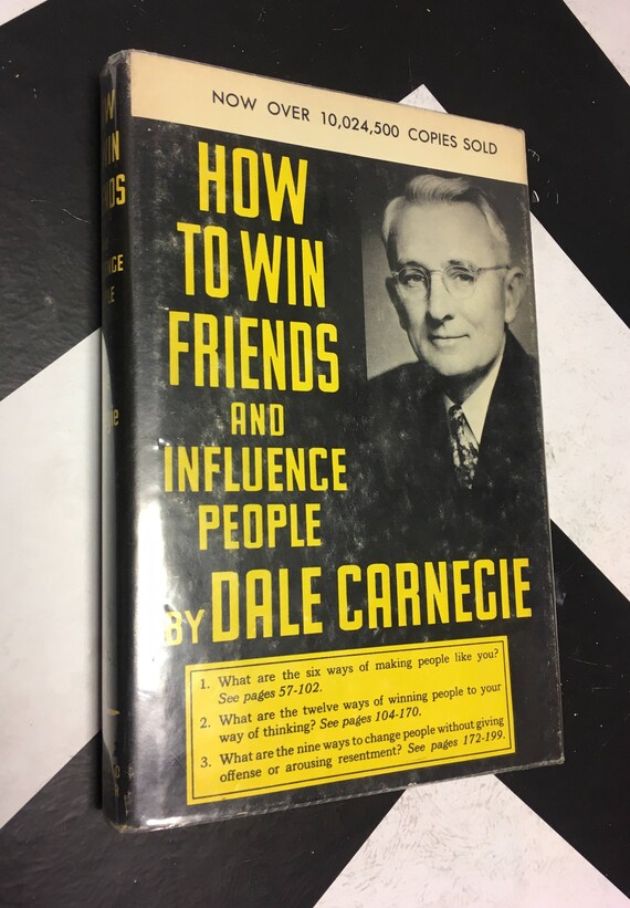 How to Win Friends and Influence People by Dale Carnegie (1964) hardcover book