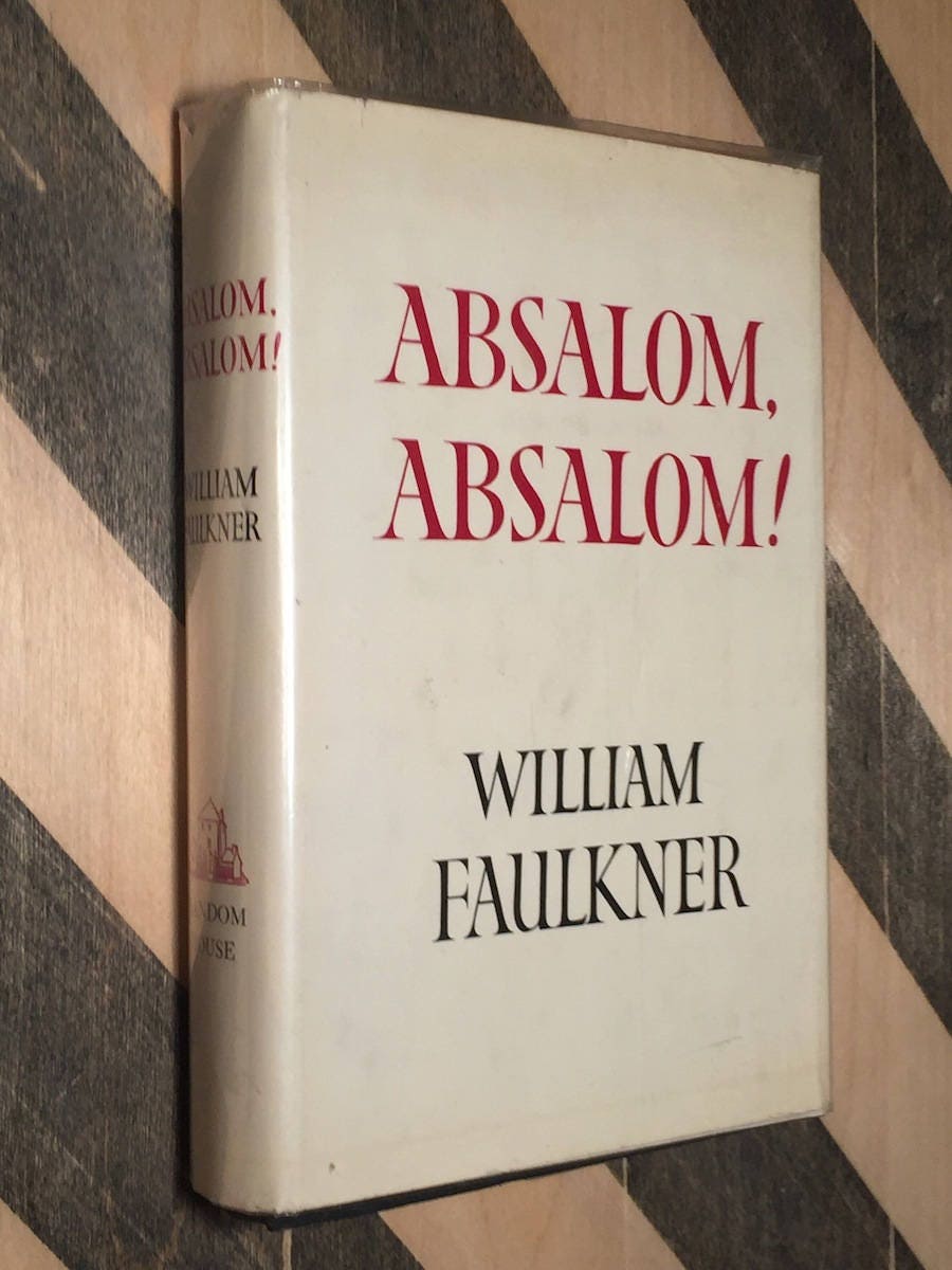 Absalom, Absalom! by William Faulkner (hardcover book)