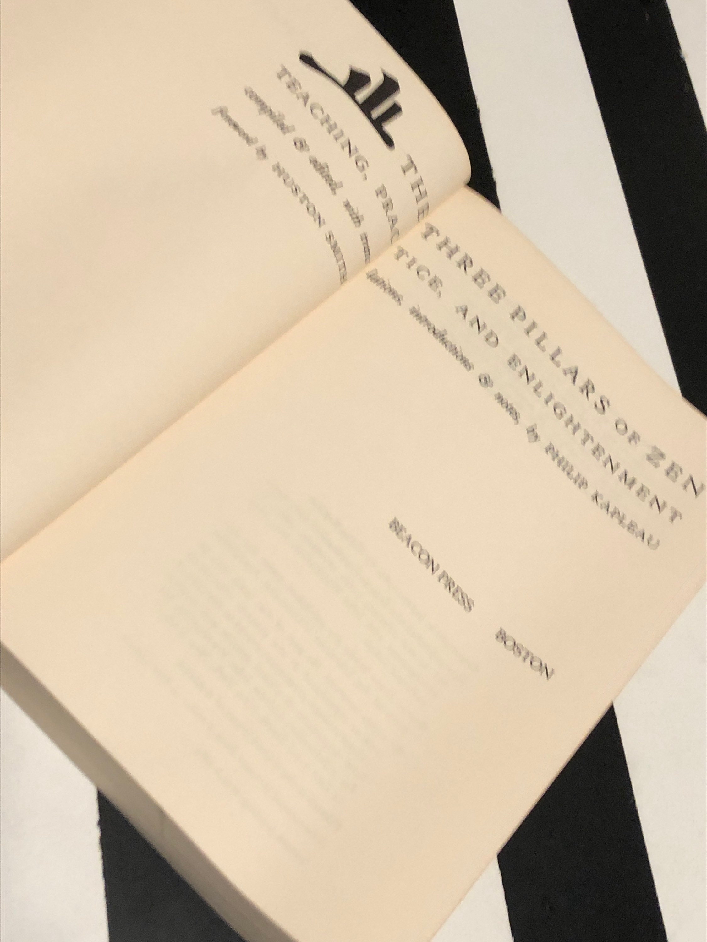 The Three Pillars of Zen compiled and edited by Philip Kapleau (1971
