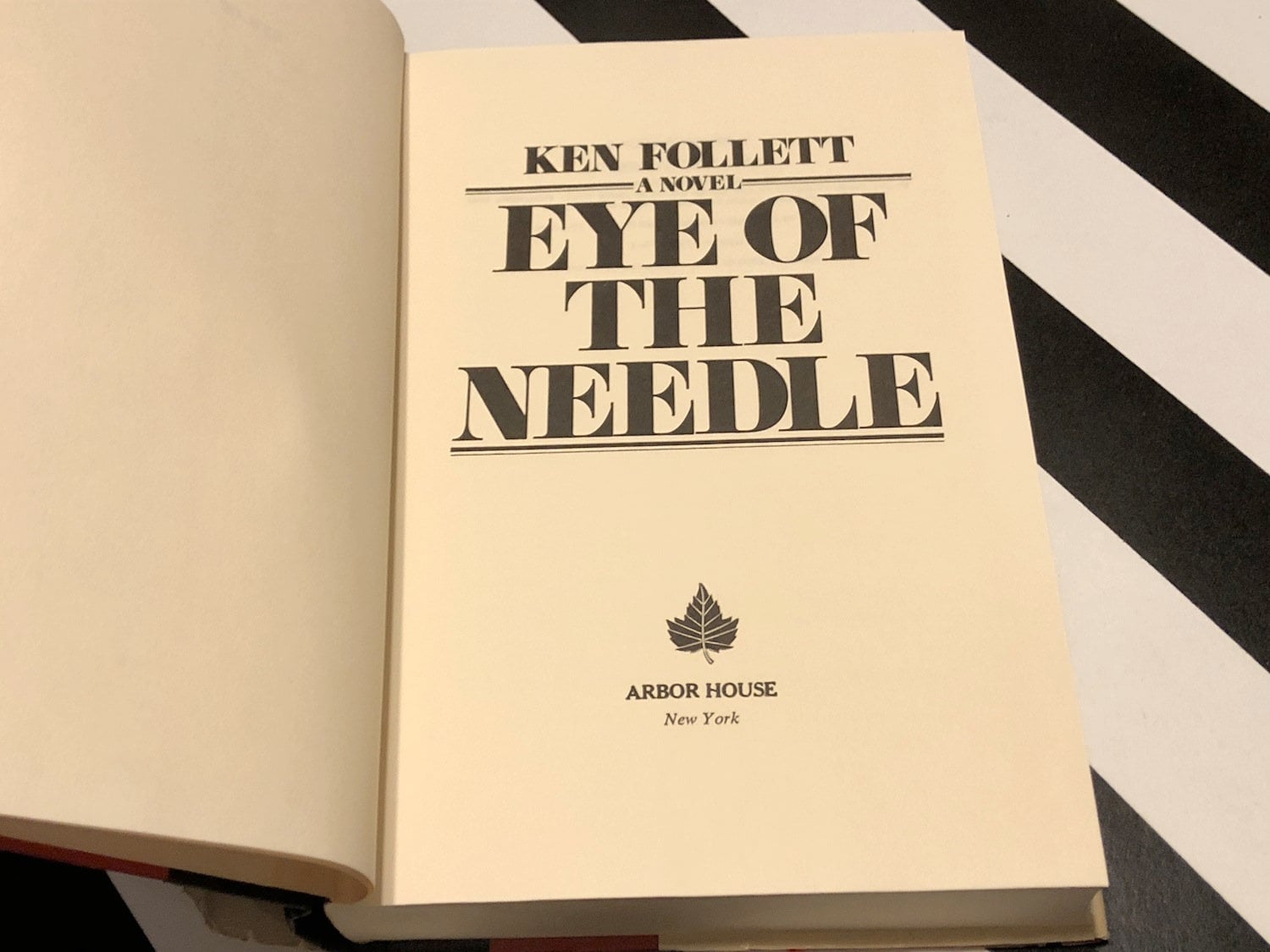 Eye of the Needle by Ken Follett (1978) hardcover book