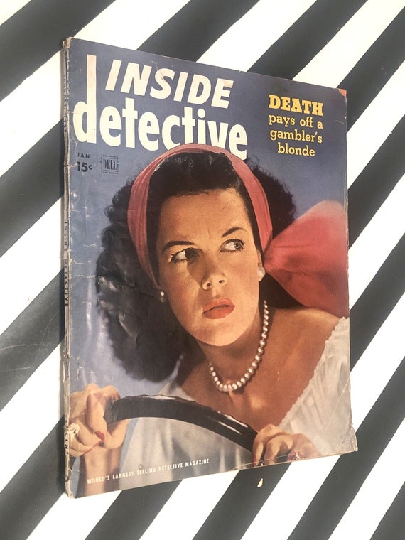 Inside Detective vintage magazine / January 1949