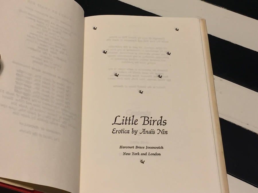Little Birds by Anais Nin (1979) hardcover book