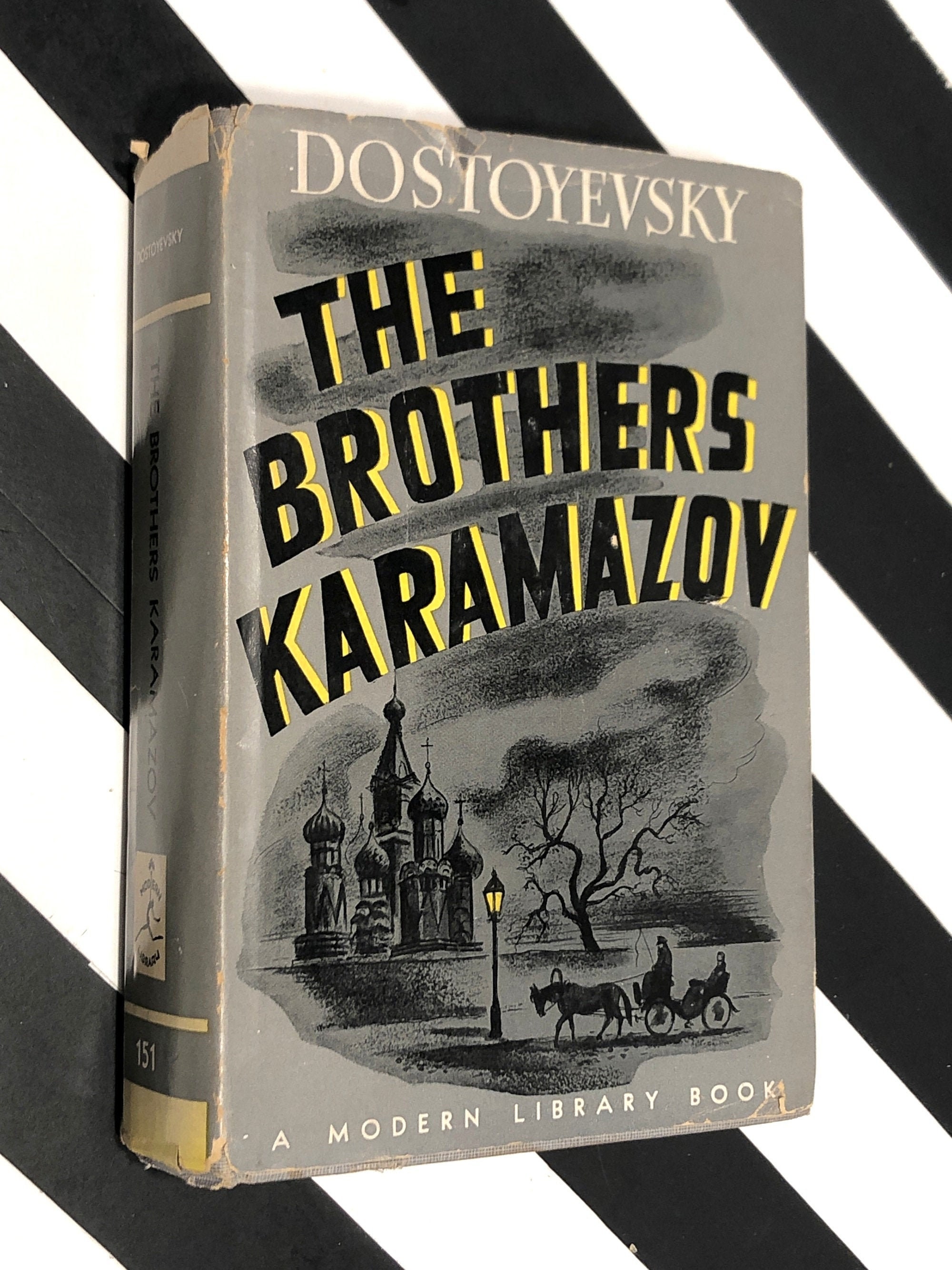 The Brothers Karamazov by Fyodor Dostoyevsky (1952) hardcover Modern Library book