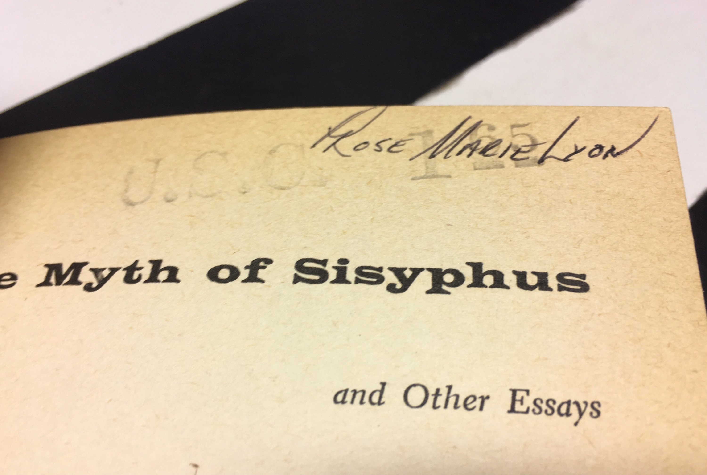 the myth of sisyphus camus essay