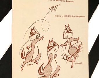 The Chipmunk Song (Christmas Don't Be Late!) Words and Music by Ross Bagdasarian (1958) softcover sheet music