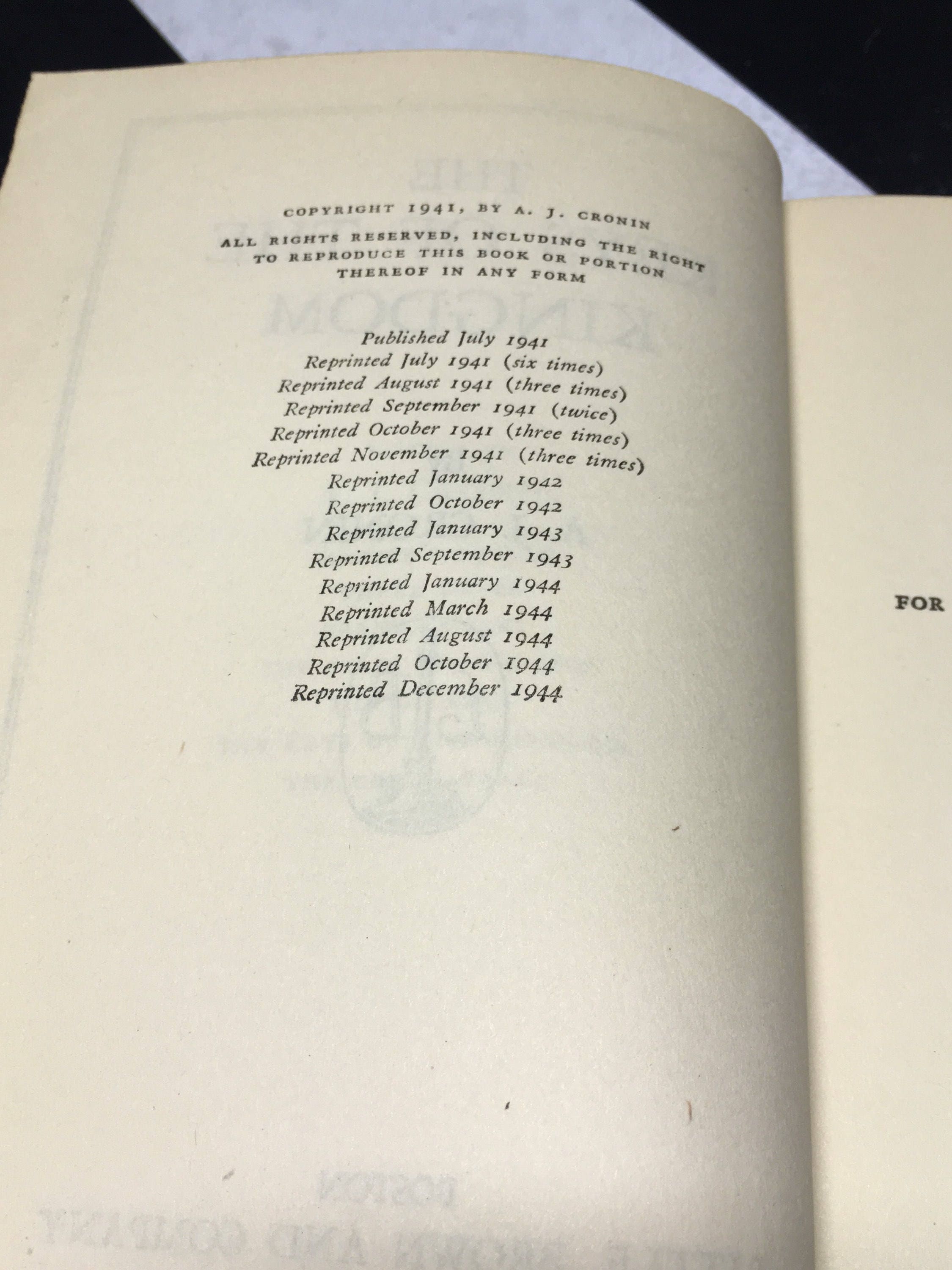 The Keys of the Kingdom by A.J. Cronin The Keys of the Kingdom by A.J. Cronin