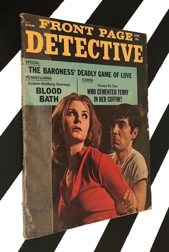 Front Page Detective, Vol. 30, No. 2, June, 1966 edited by Carmena Freeman (1966) softcover vintage magazine