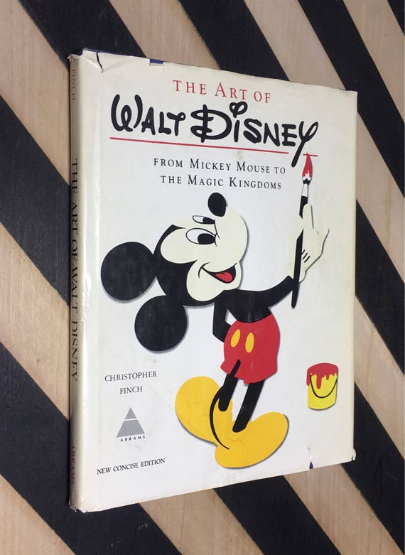 The Art of Walt Disney from Mickey Mouse to the Magic Kingdoms: New Concise Edition by Christopher Finch (1975) hardcover book