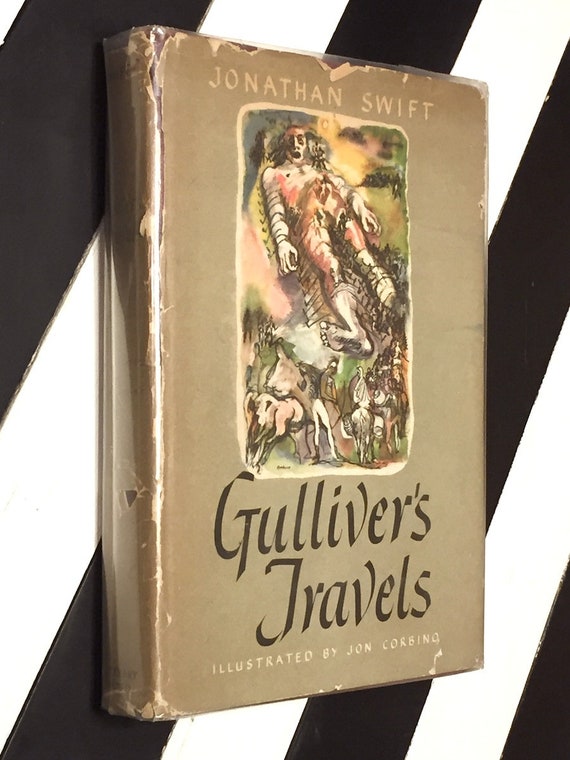 Gulliver's Travels by Jonathan Swift (1945) hardcover book