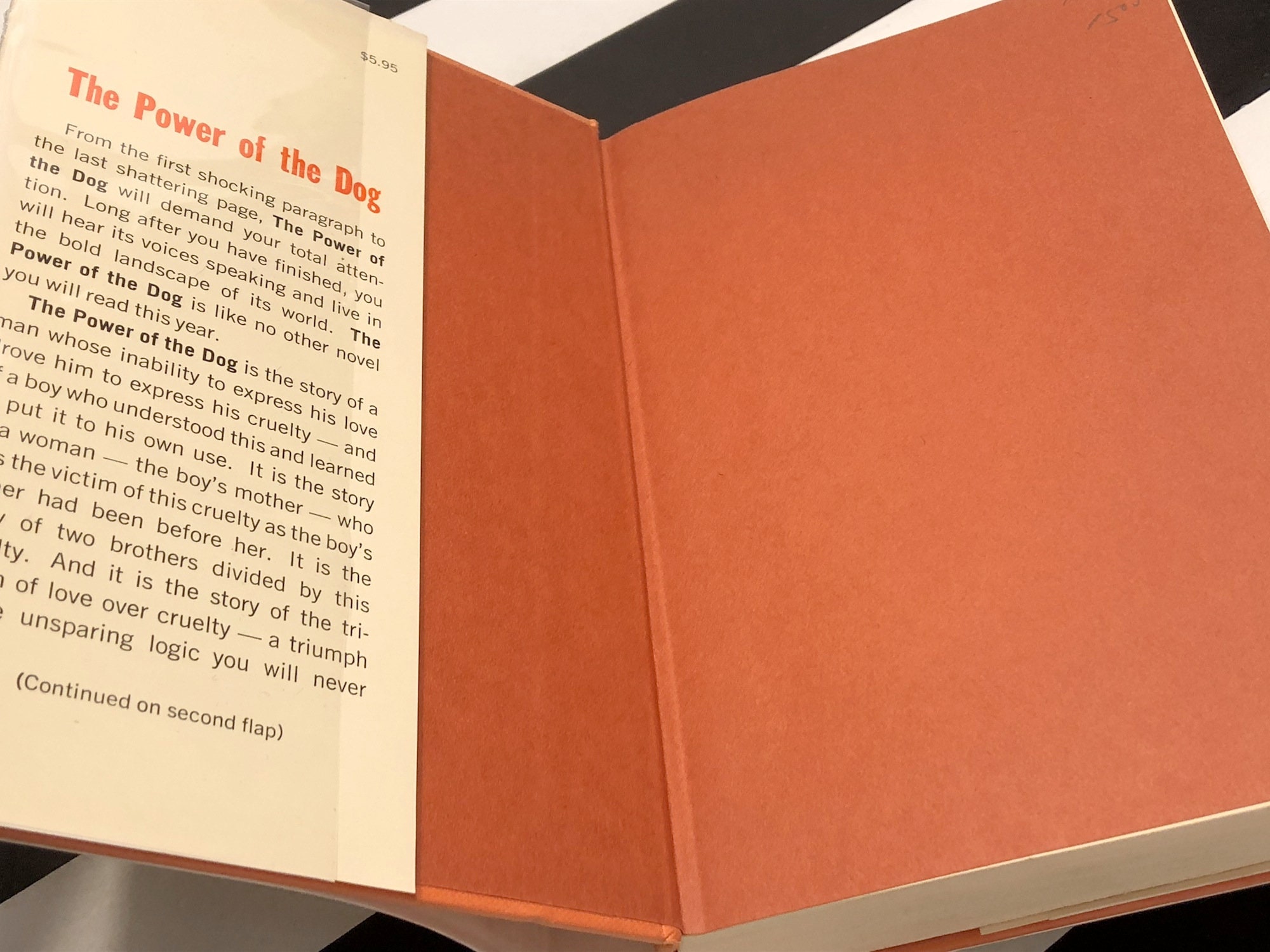 The Power Of The Dog Thomas Savage The Power of the Dog by Thomas Savage (1967) first edition book