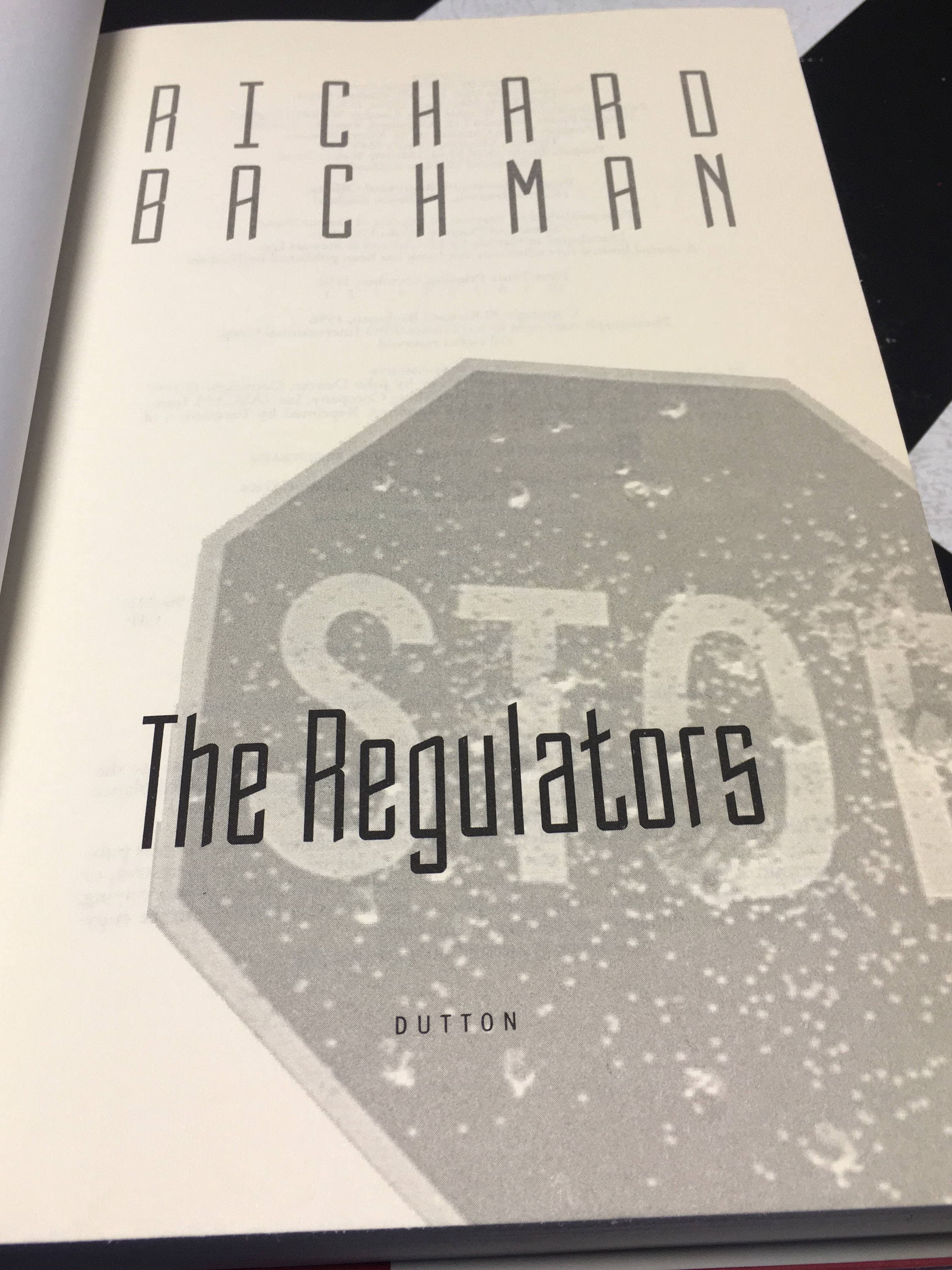 The Regulators by Richard Bachman (Hardcover, 1996) vintage book