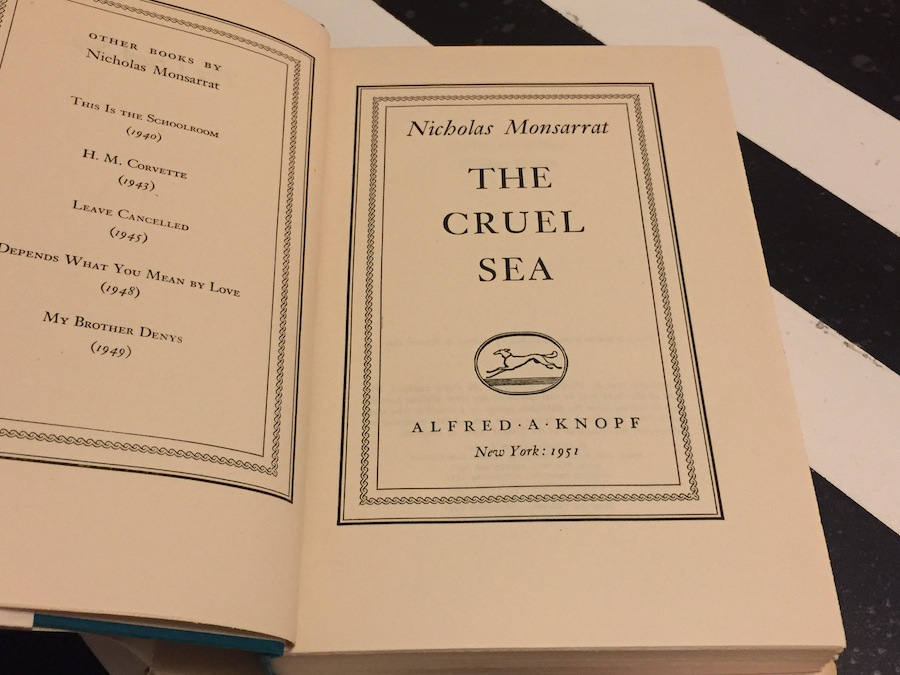 The Cruel Sea by Nicholas Monsarrat (1951) hardcover book The Cruel Sea by Nicholas Monsarrat (1951) hardcover book