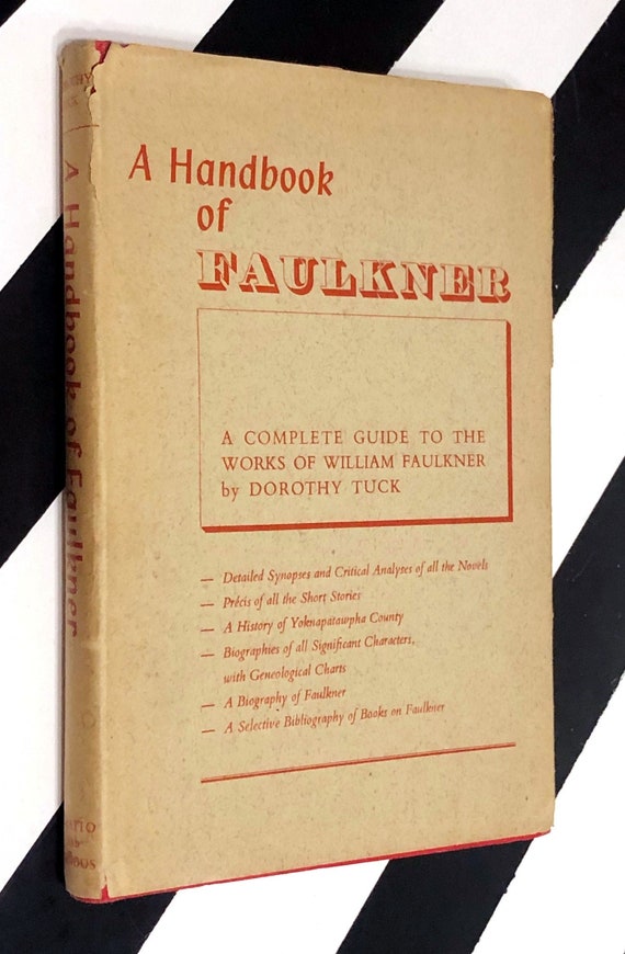 A Handbook of Faulkner by Dorothy Tuck (1965) hardcover book